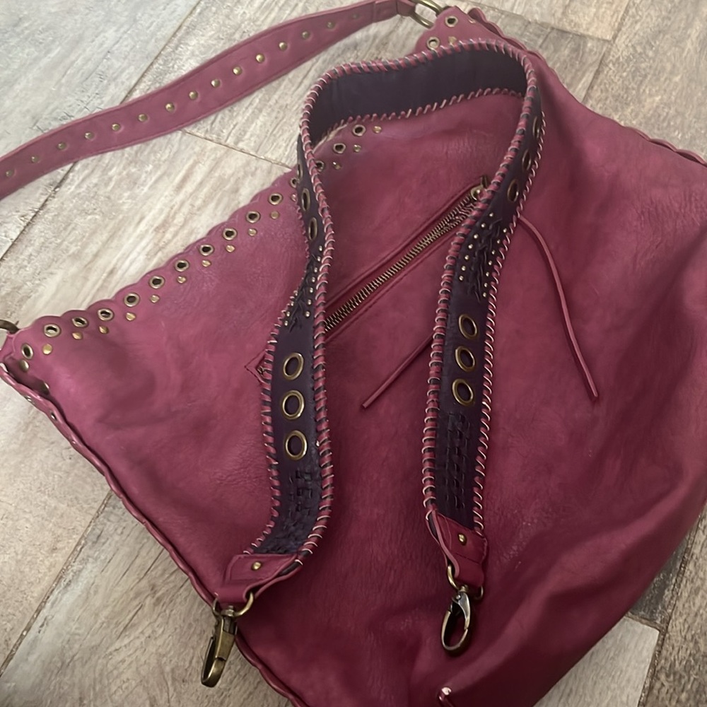 Steve Madden Handbag In Plum Red Color - image 8